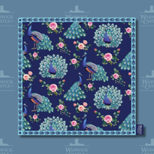 Load image into Gallery viewer, Warwick Castle Peacock Scarf
