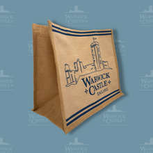 Load image into Gallery viewer, Warwick Castle Hessian Shopper Bag
