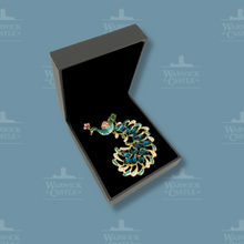Load image into Gallery viewer, Warwick Castle Peacock Brooch
